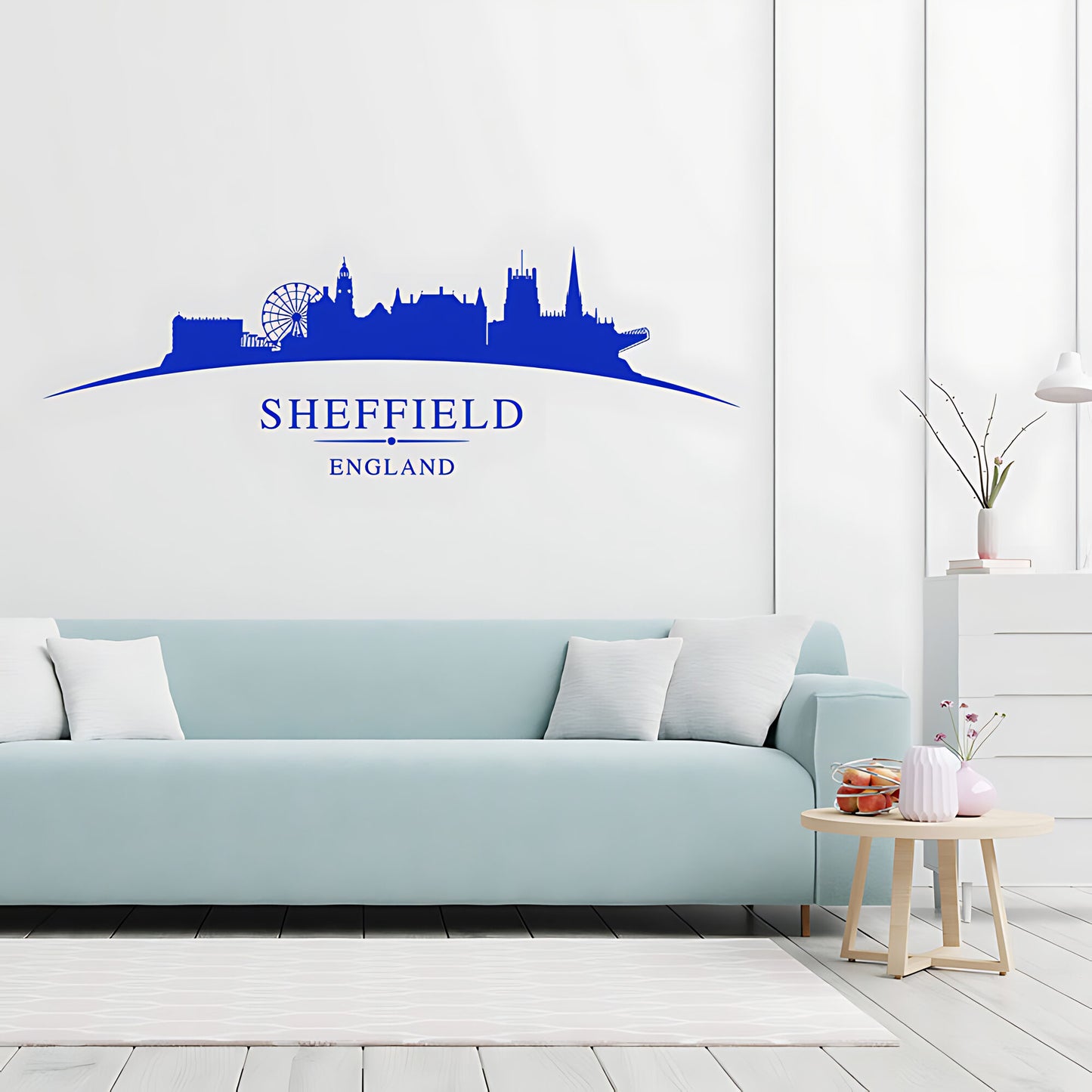 Sheffield Skyline Wall Sticker - City Vinyl Decal