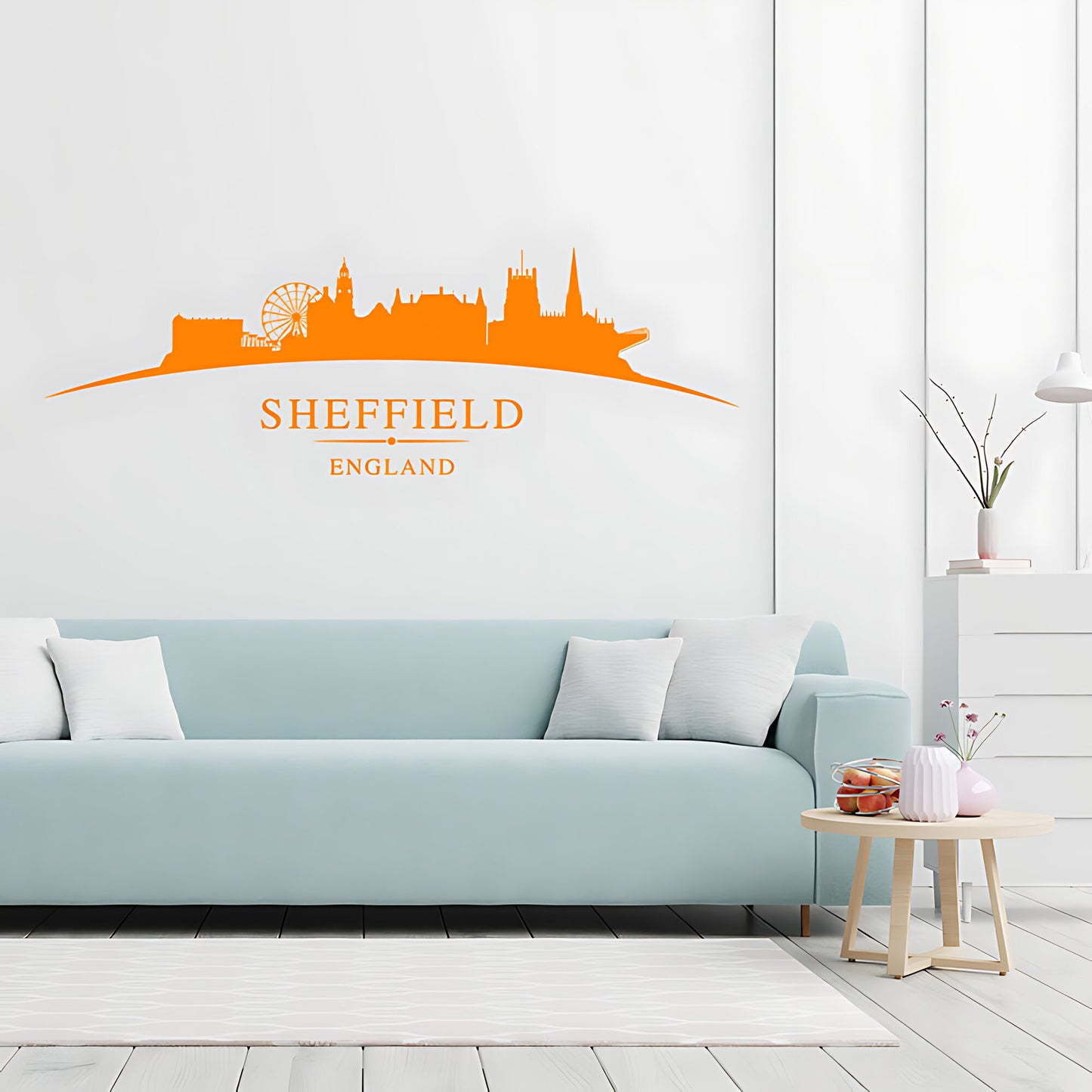 Sheffield Skyline Wall Sticker - City Vinyl Decal