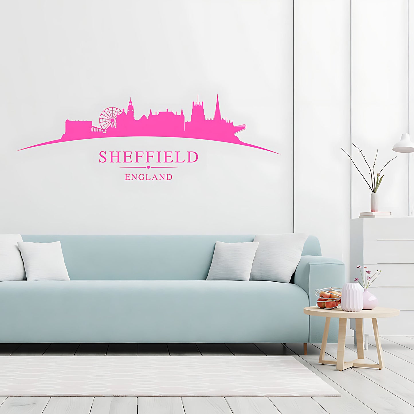 Sheffield Skyline Wall Sticker - City Vinyl Decal