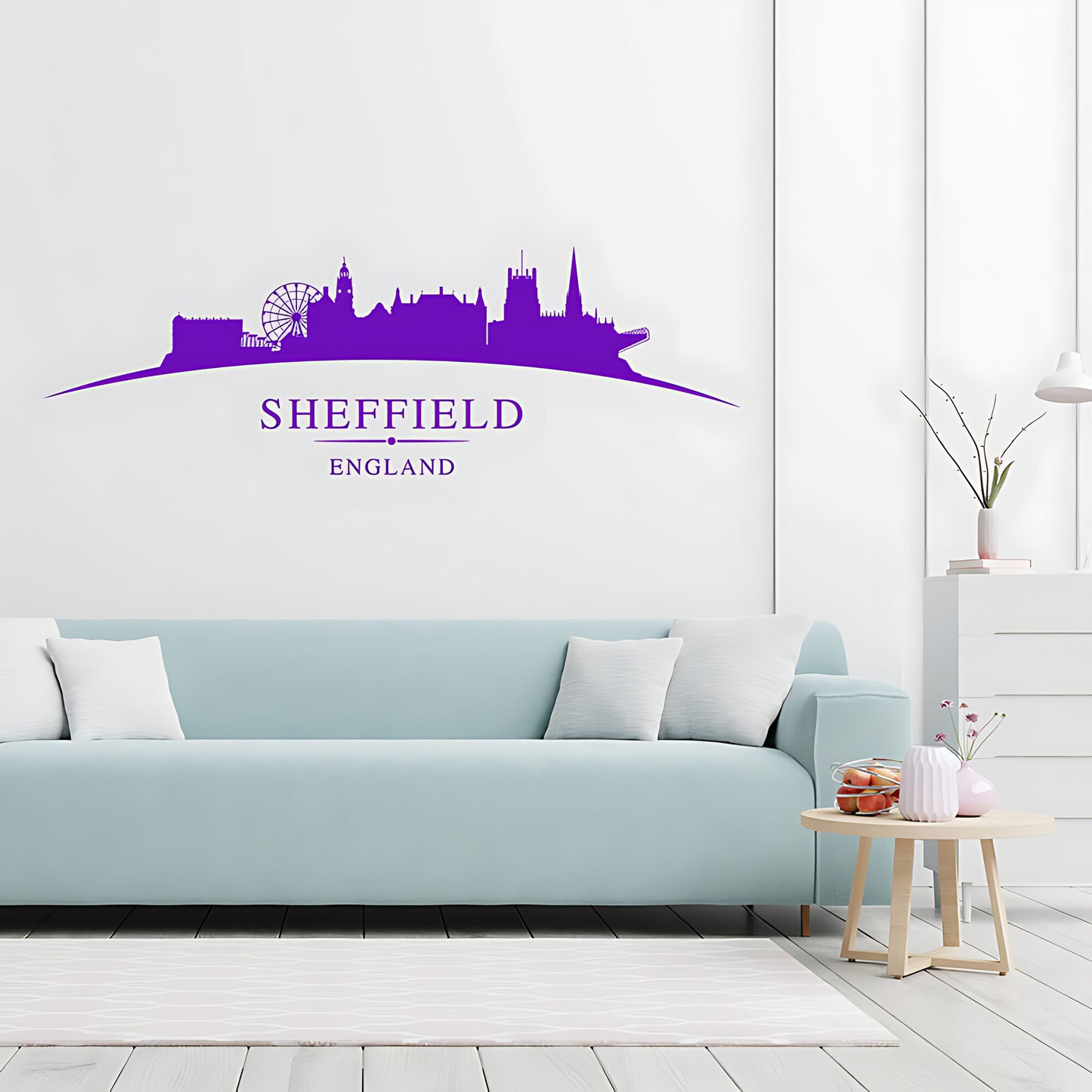 Sheffield Skyline Wall Sticker - City Vinyl Decal