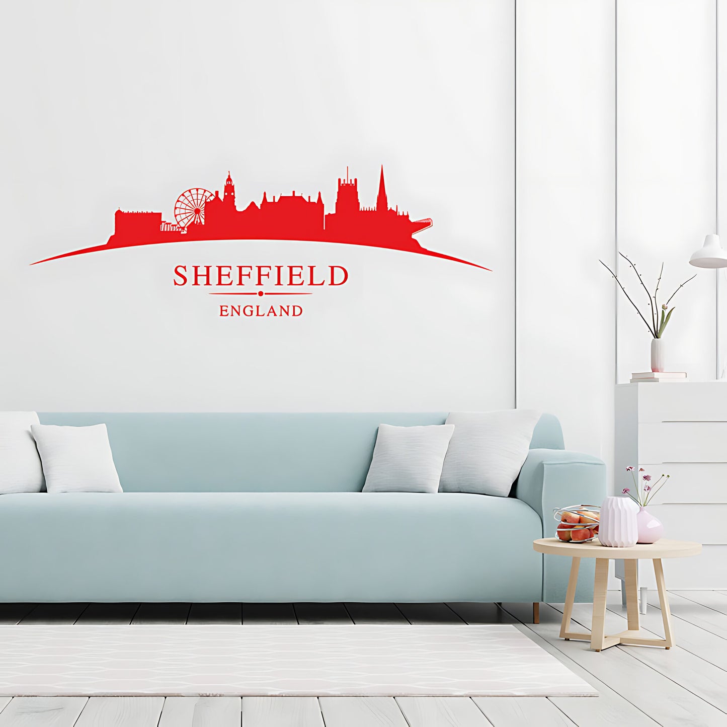 Sheffield Skyline Wall Sticker - City Vinyl Decal