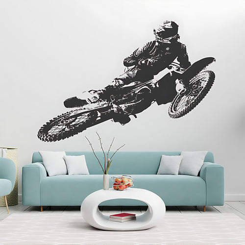 Kawasaki Motocross Wall Sticker - Dirt Bike Decal