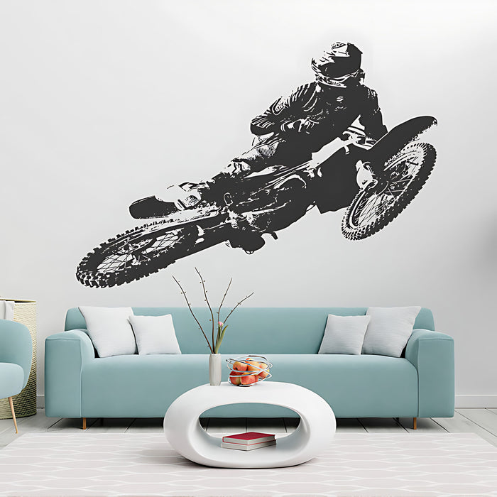 Kawasaki Motocross Wall Sticker - Dirt Bike Decal