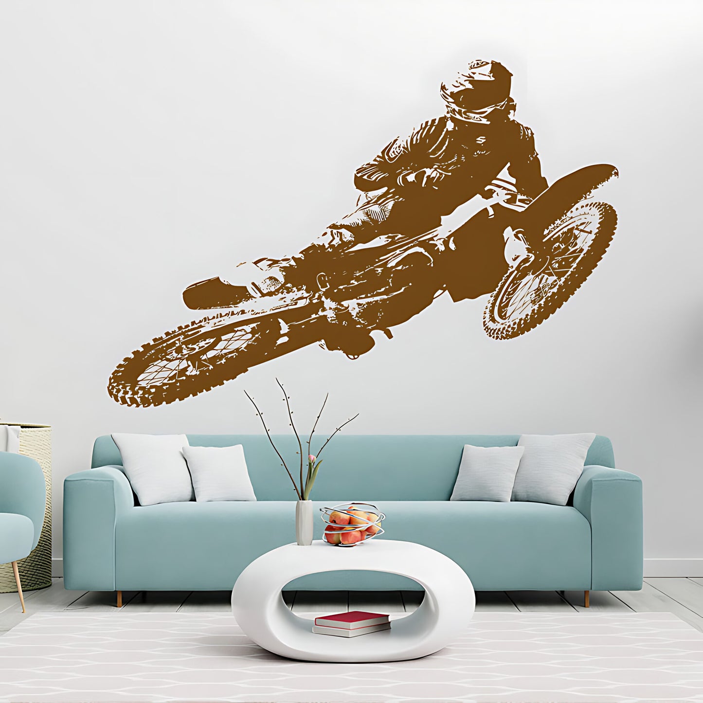 Kawasaki Motocross Wall Sticker - Dirt Bike Decal