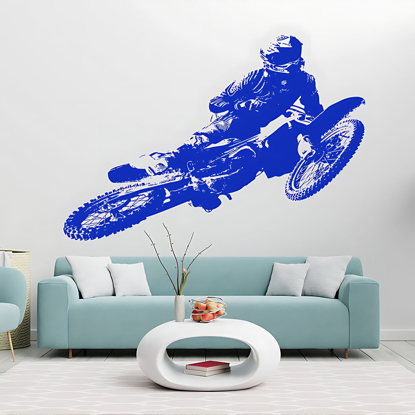 Kawasaki Motocross Wall Sticker - Dirt Bike Decal