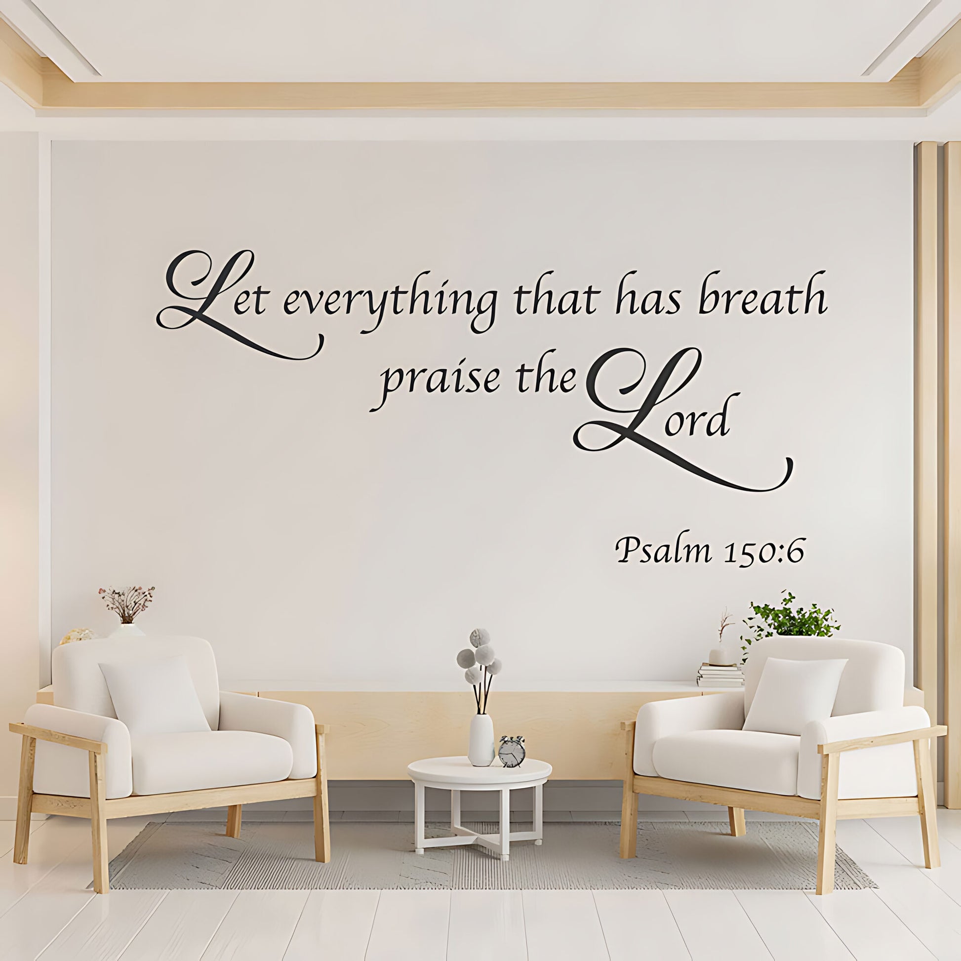 Psalm 150:6 Wall Sticker - Let Everything Praise