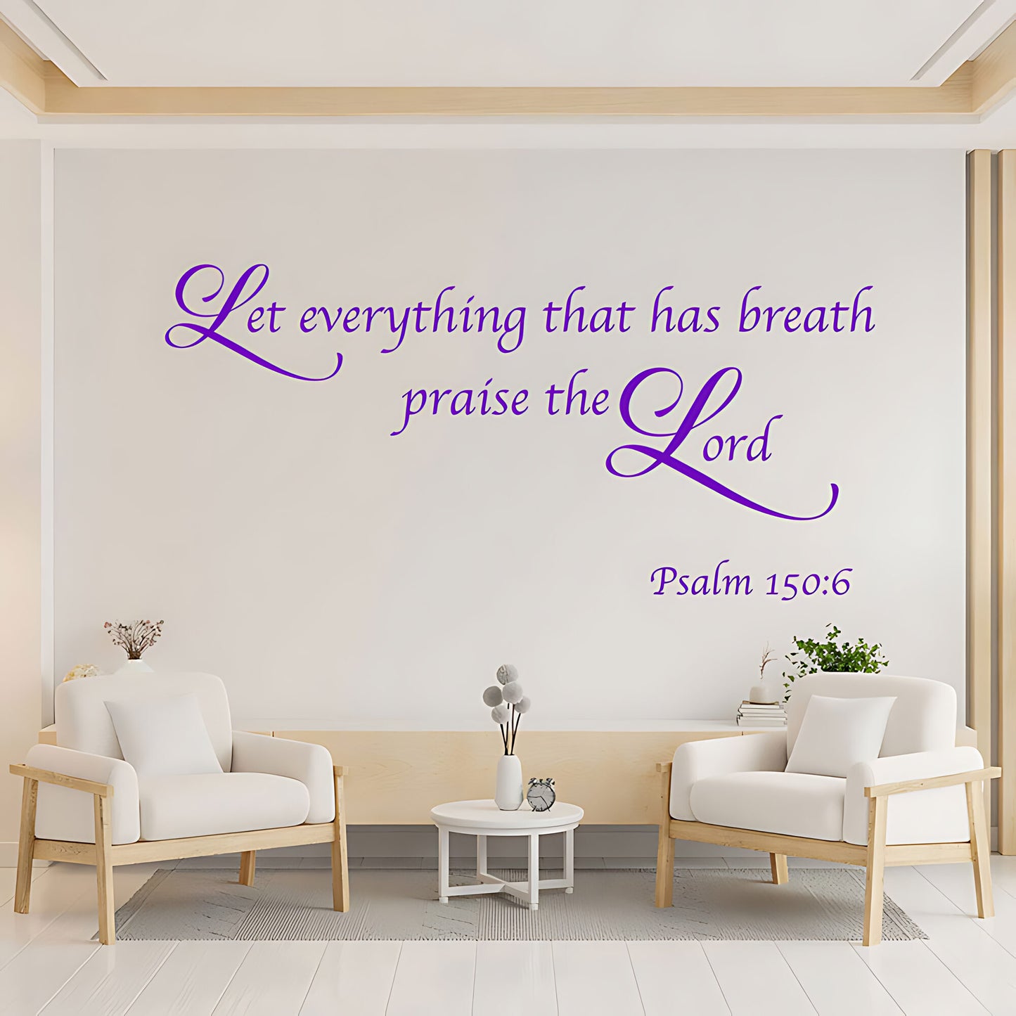 Psalm 150:6 Wall Sticker - Let Everything Praise