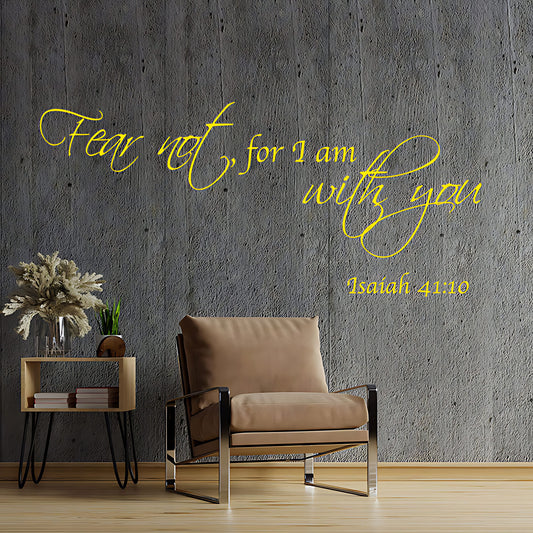 Fear Not For I Am With You Wall Sticker – Bible Verse Christian Decal
