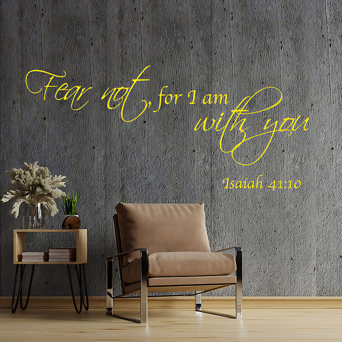 Fear Not For I Am With You Wall Sticker ‚Äì Bible Verse Christian Decal