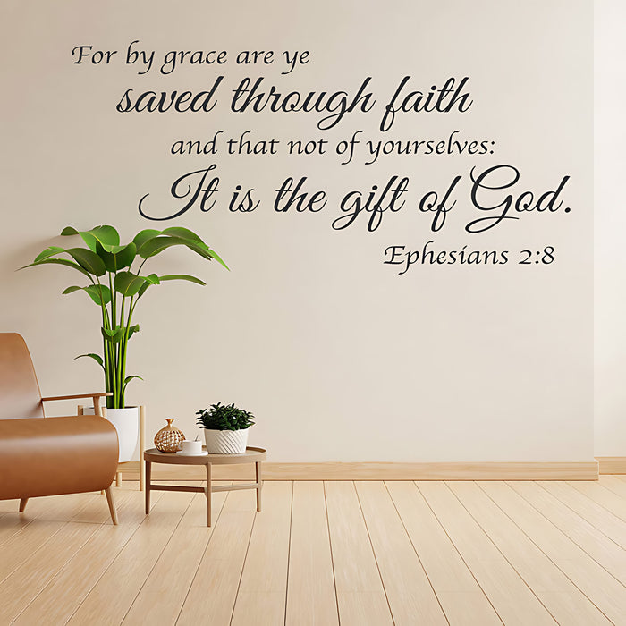Ephesians 2:8 Wall Sticker - Bible Verse Decal