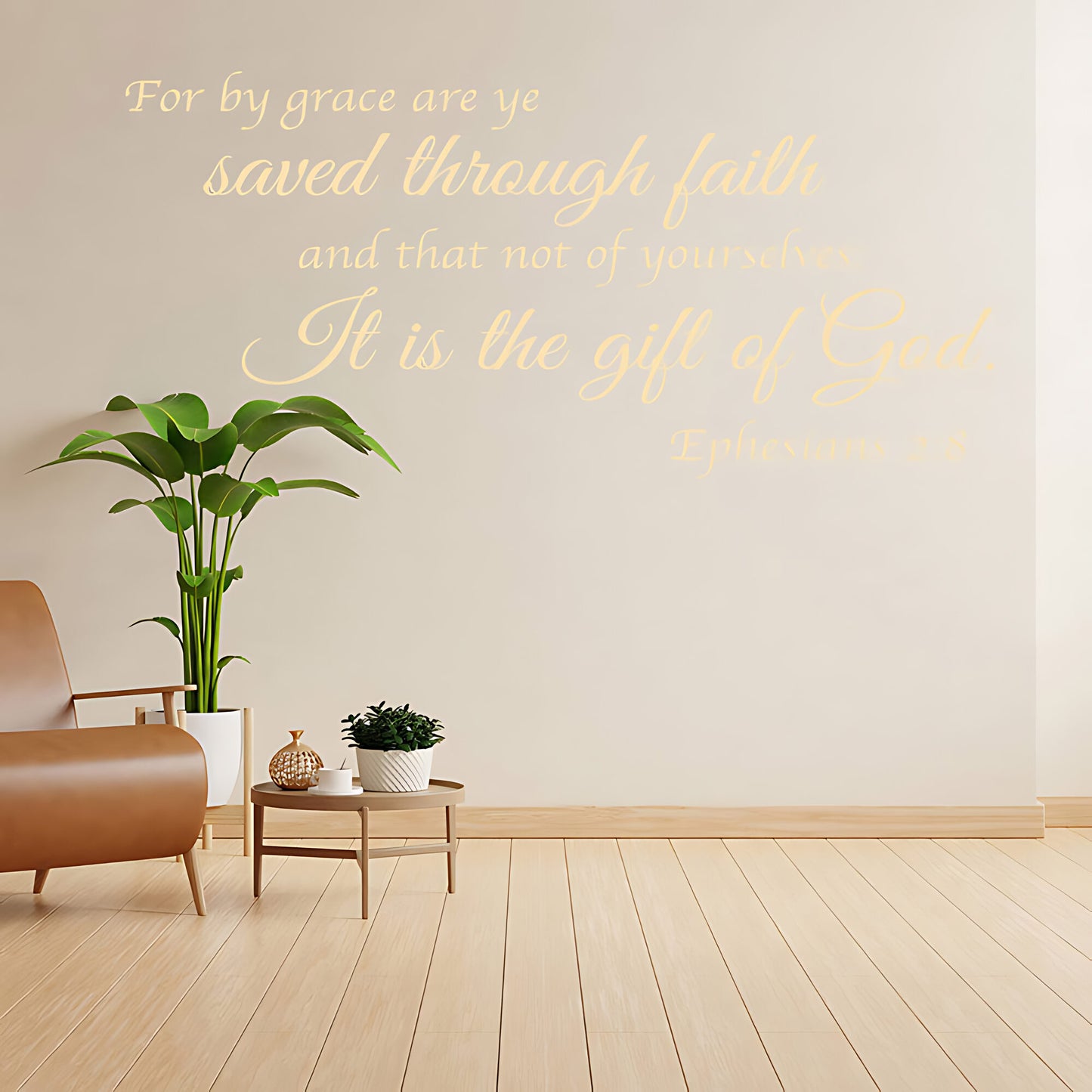 Ephesians 2:8 Wall Sticker - Bible Verse Decal