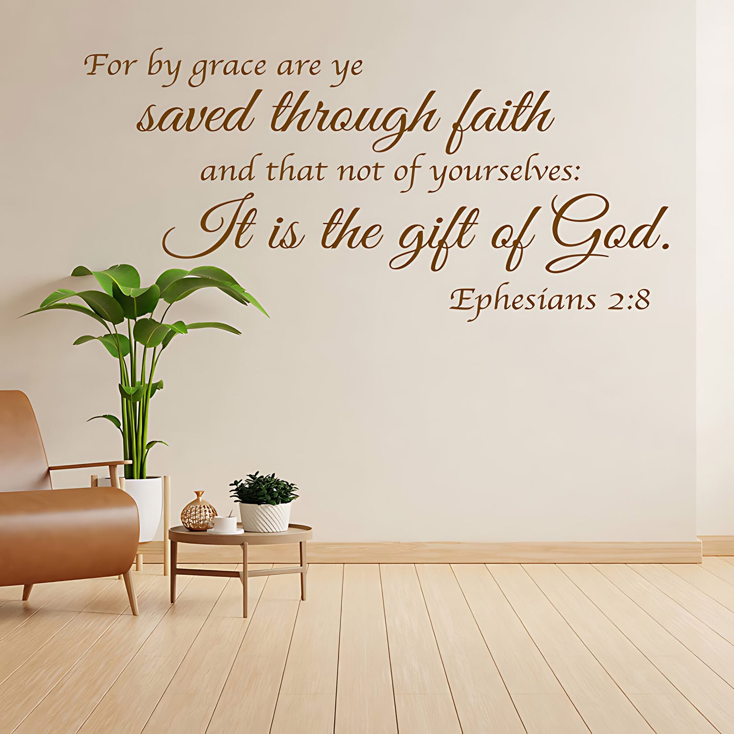 Ephesians 2:8 Wall Sticker - Bible Verse Decal