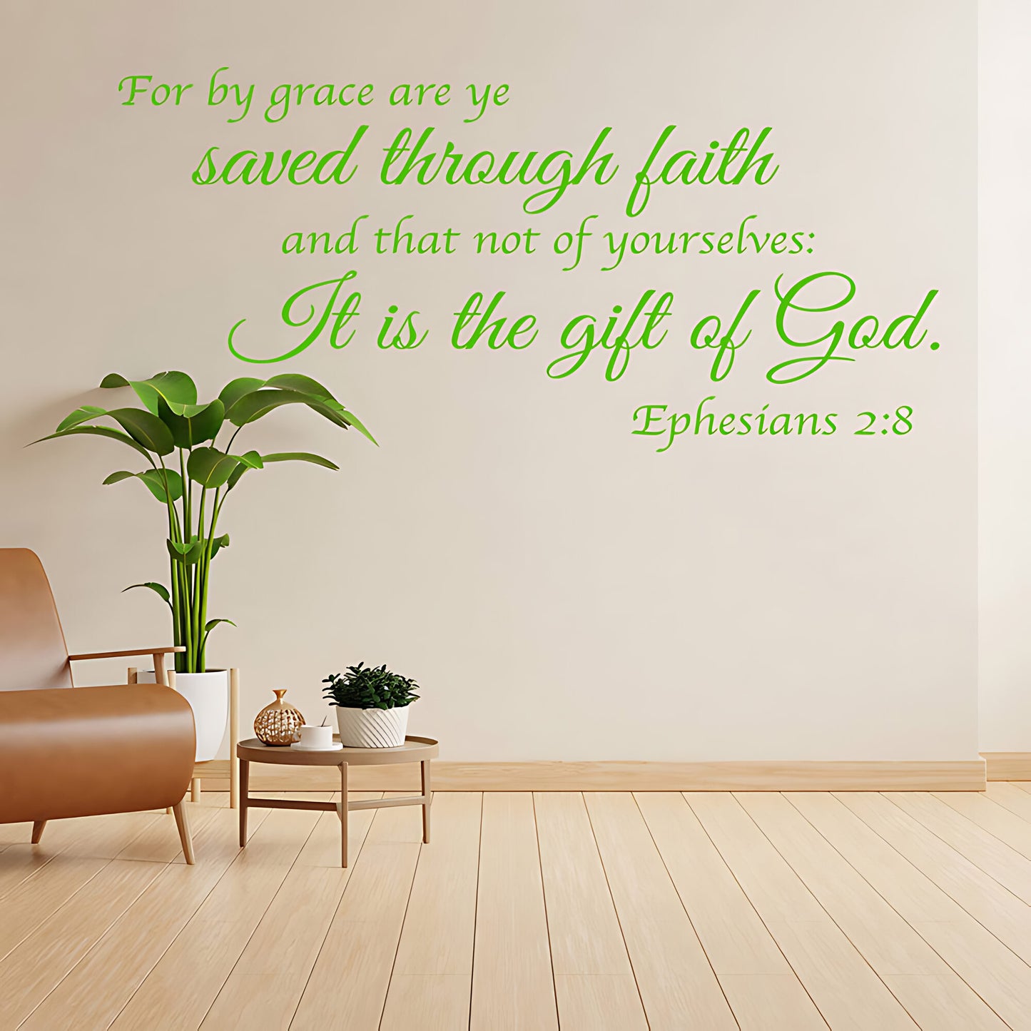 Ephesians 2:8 Wall Sticker - Bible Verse Decal