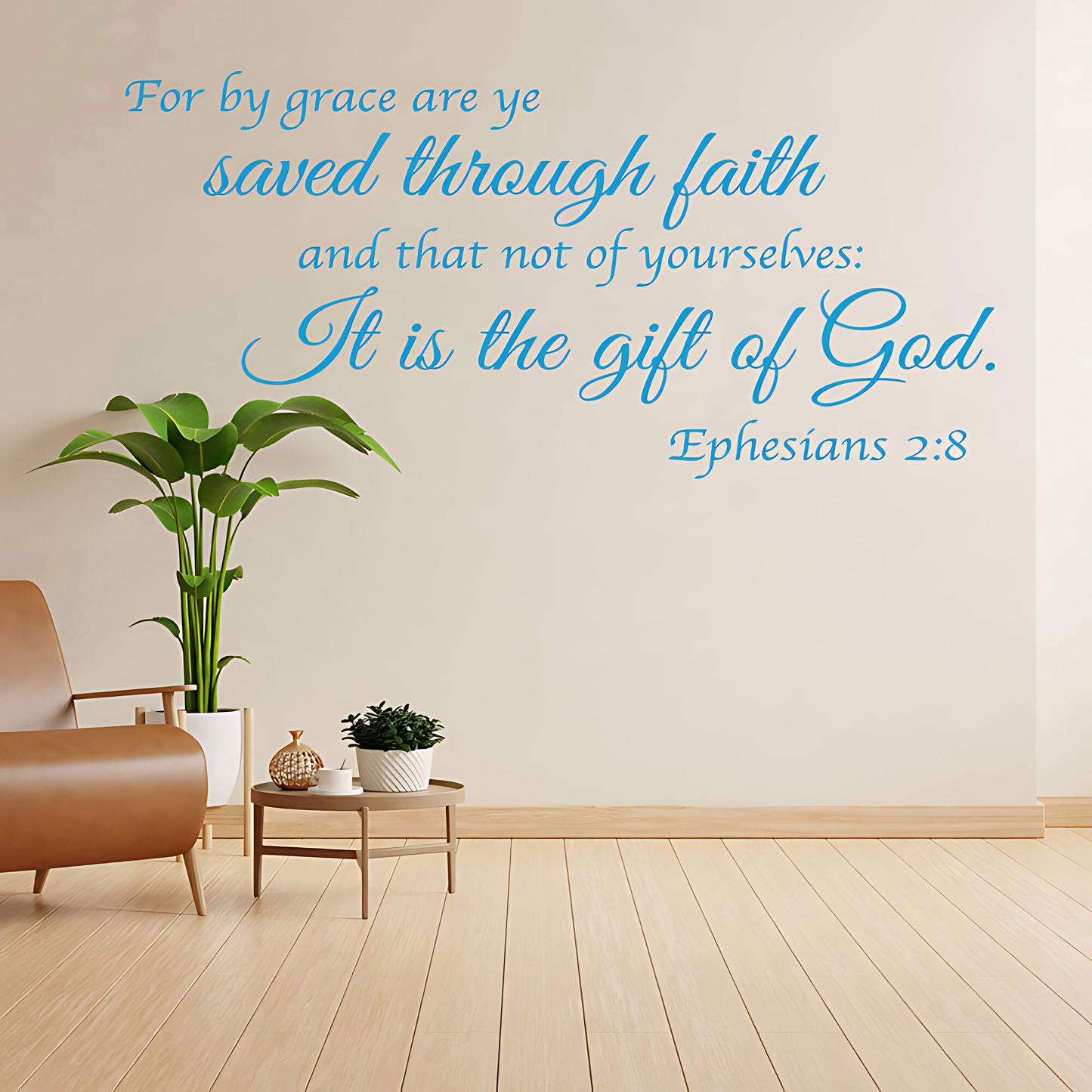 Ephesians 2:8 Wall Sticker - Bible Verse Decal