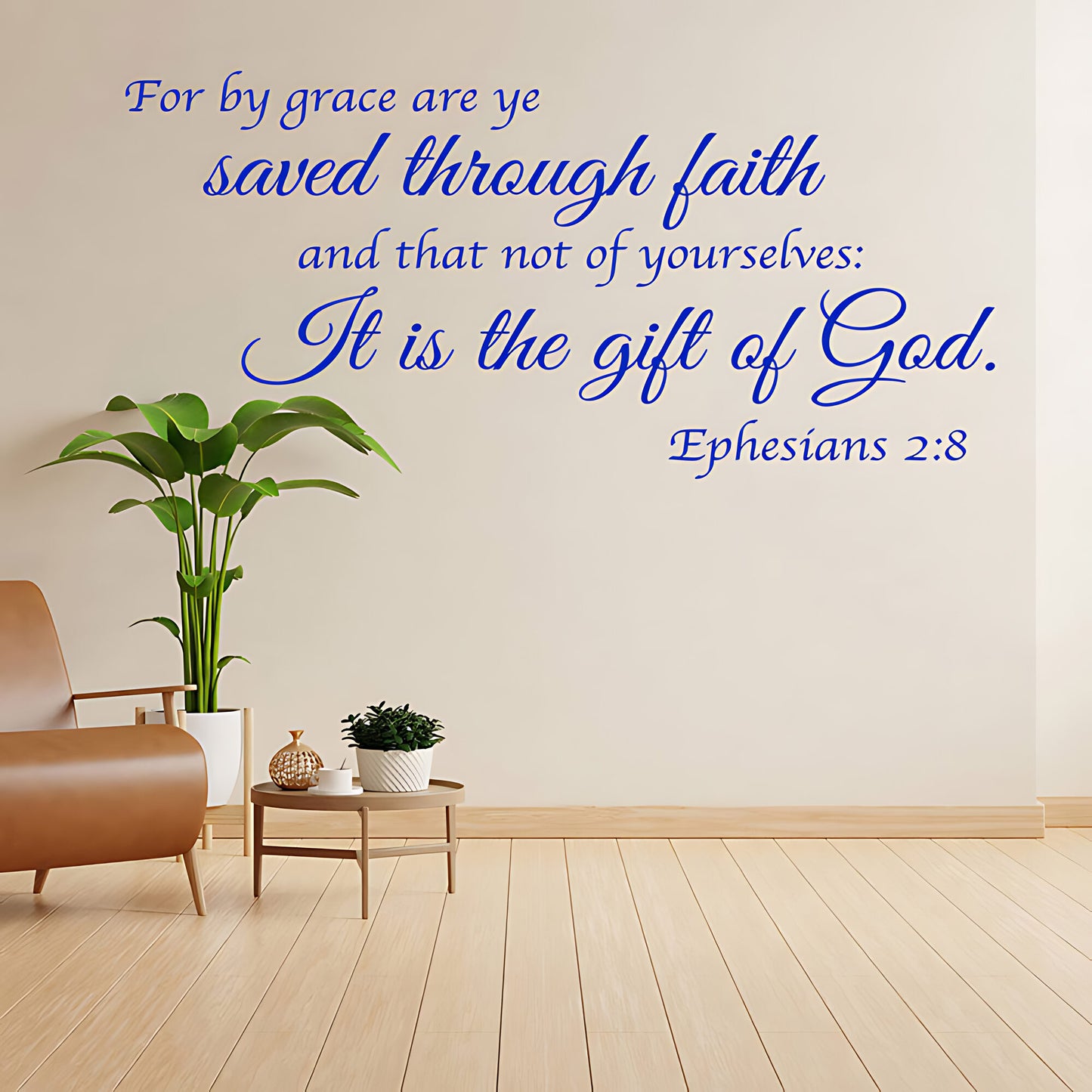 Ephesians 2:8 Wall Sticker - Bible Verse Decal