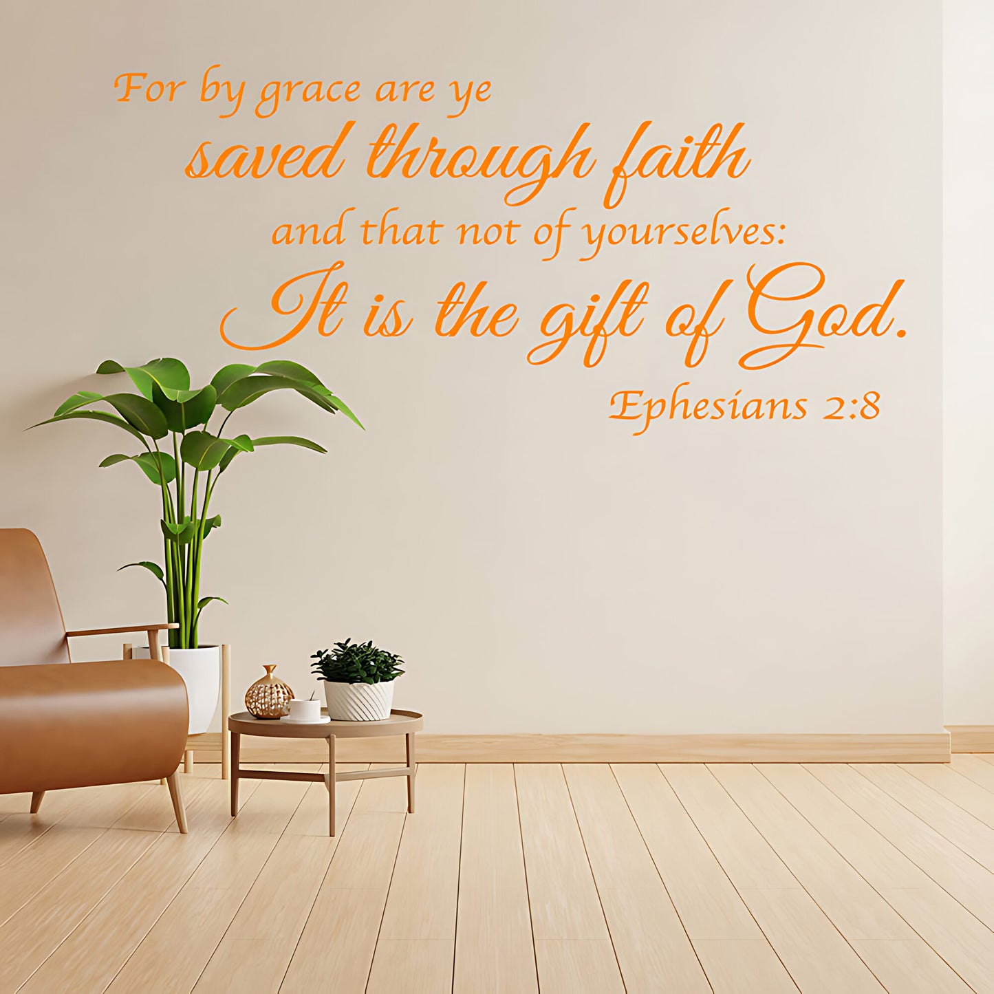 Ephesians 2:8 Wall Sticker - Bible Verse Decal