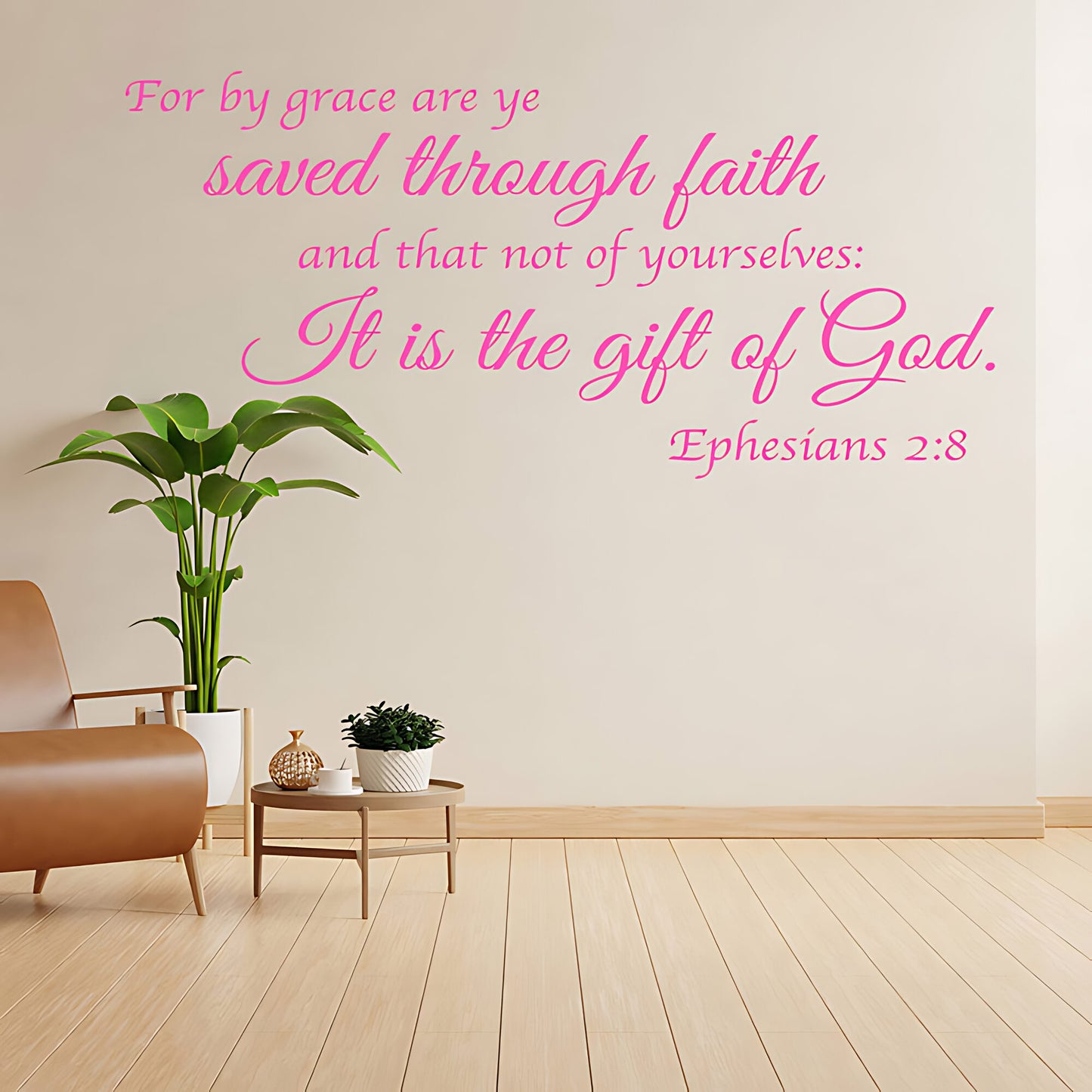 Ephesians 2:8 Wall Sticker - Bible Verse Decal