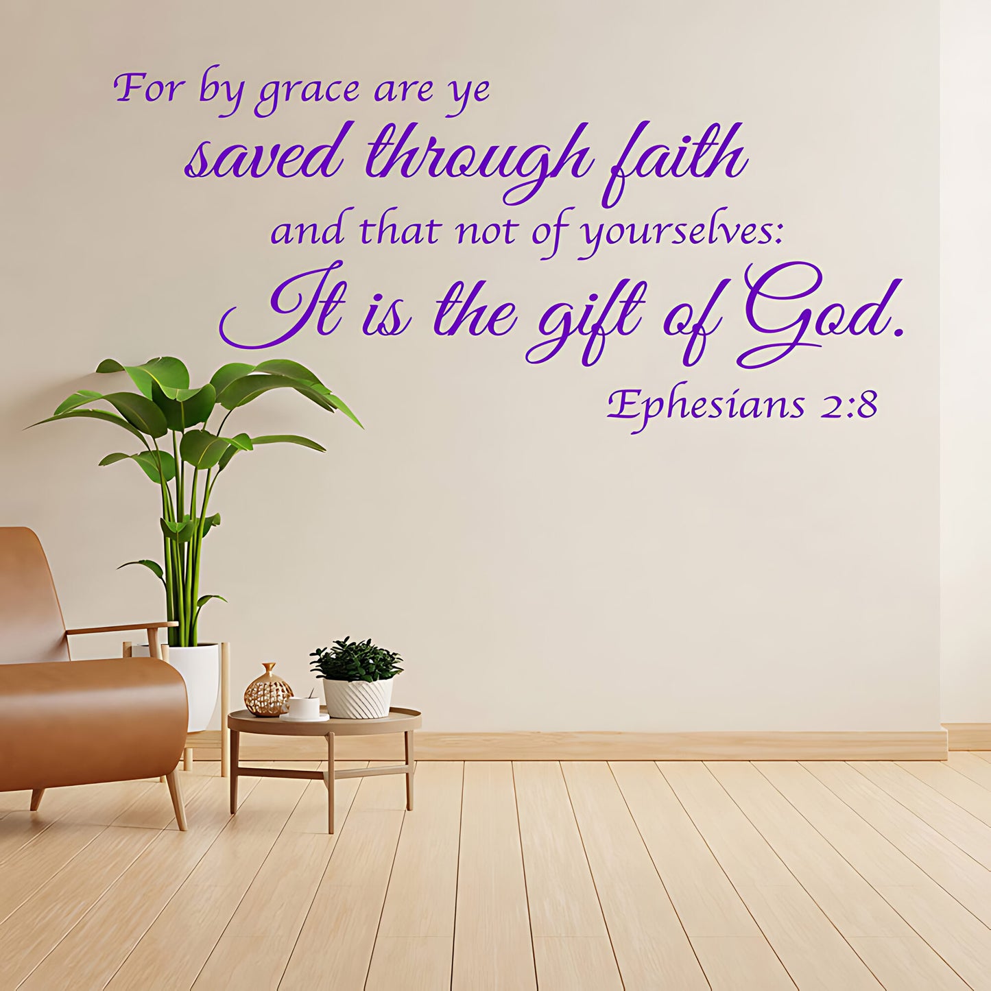 Ephesians 2:8 Wall Sticker - Bible Verse Decal