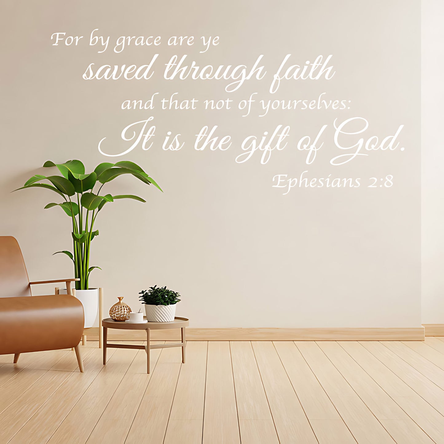 Ephesians 2:8 Wall Sticker - Bible Verse Decal