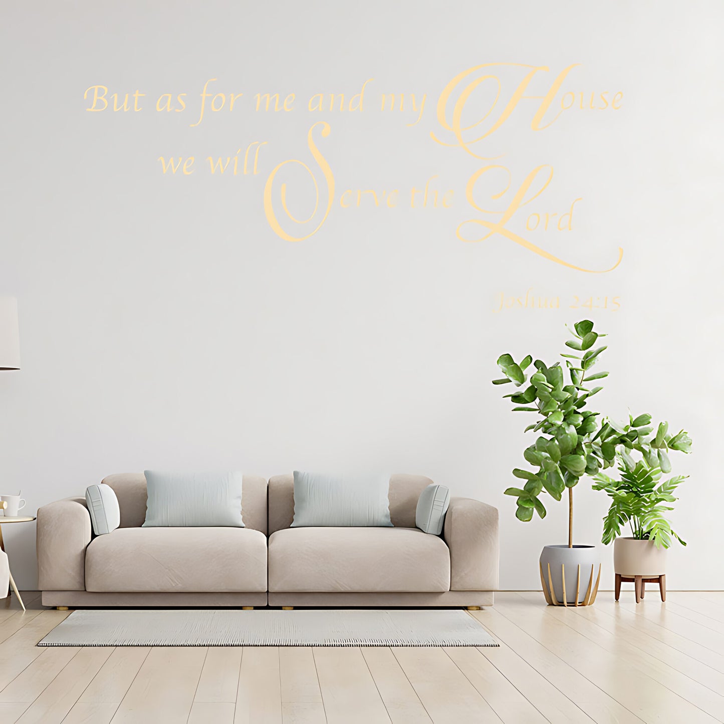As For Me & My House Wall Sticker - Bible Verse Decal