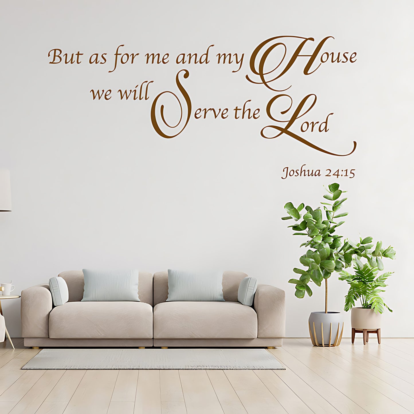 As For Me & My House Wall Sticker - Bible Verse Decal
