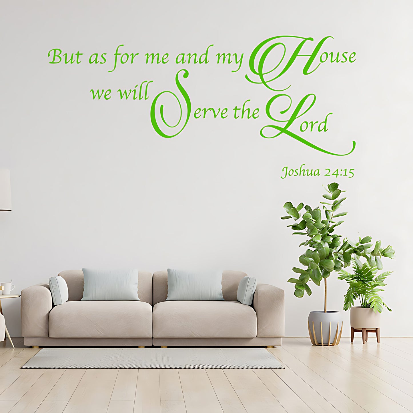 As For Me & My House Wall Sticker - Bible Verse Decal