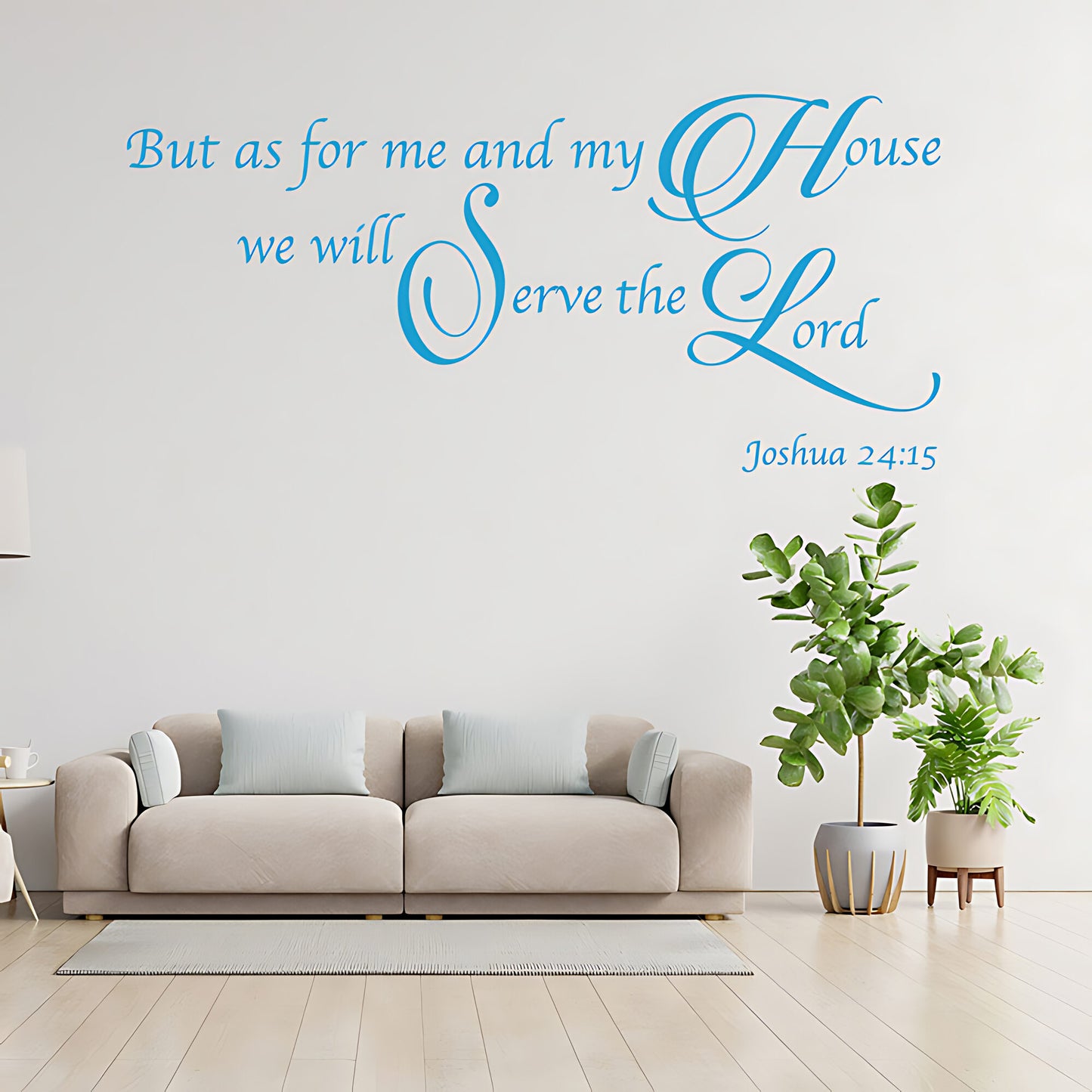 As For Me & My House Wall Sticker - Bible Verse Decal