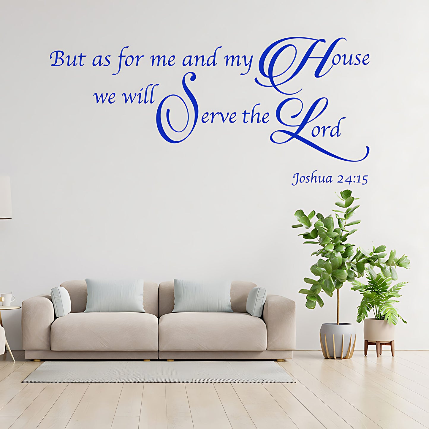 As For Me & My House Wall Sticker - Bible Verse Decal