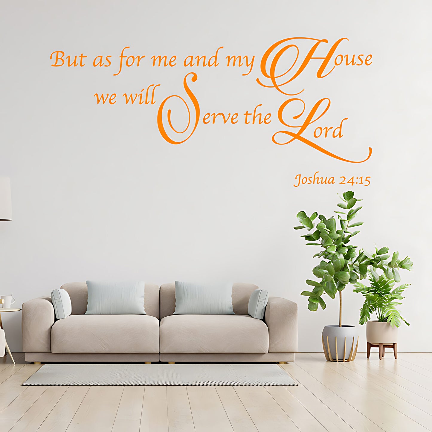 As For Me & My House Wall Sticker - Bible Verse Decal
