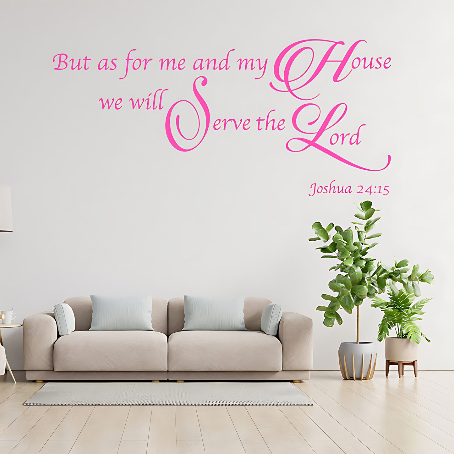 As For Me & My House Wall Sticker - Bible Verse Decal