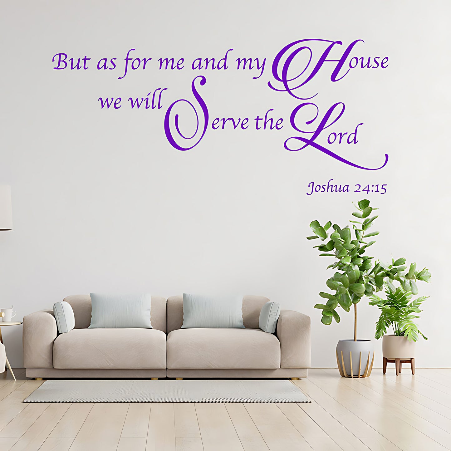 As For Me & My House Wall Sticker - Bible Verse Decal