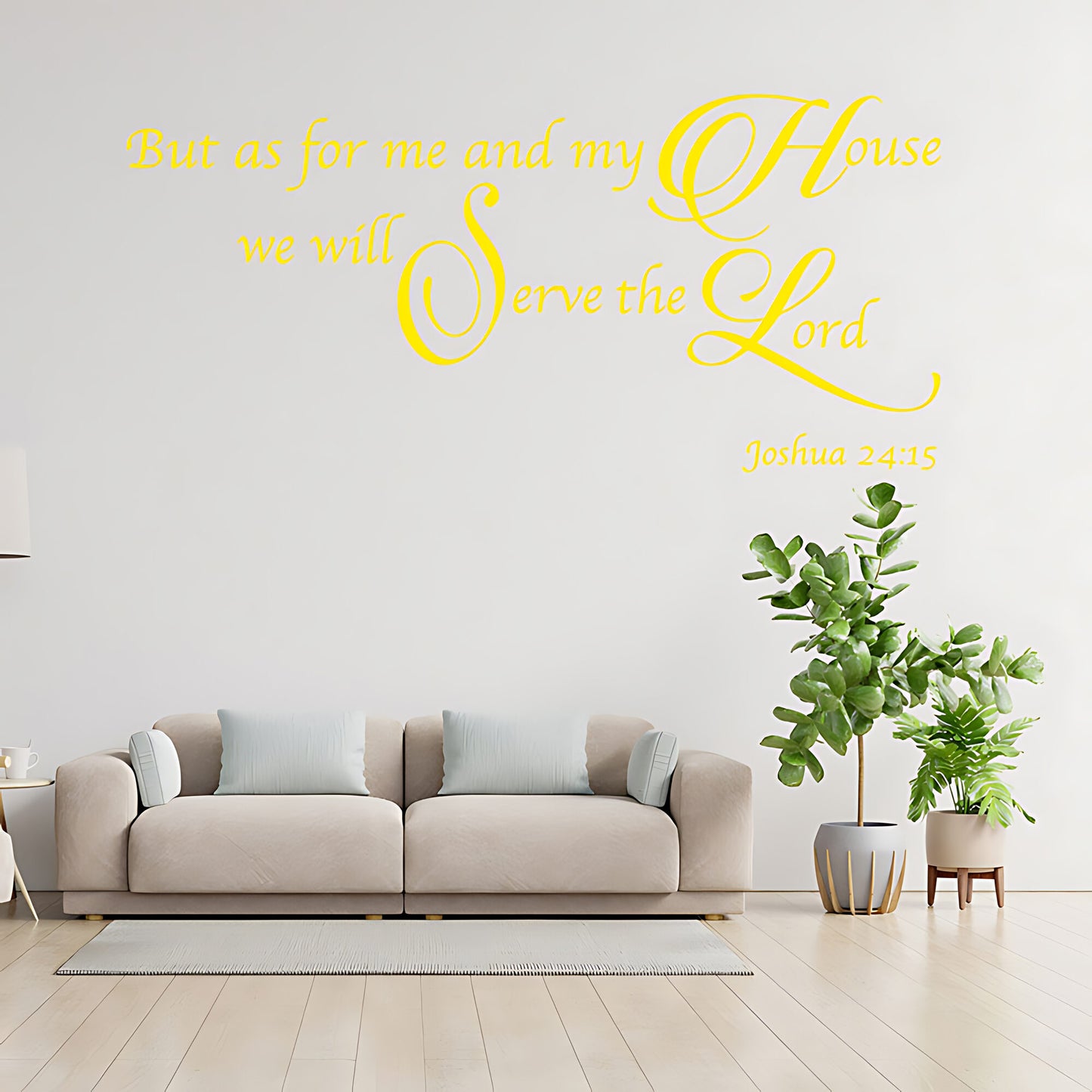As For Me & My House Wall Sticker - Bible Verse Decal