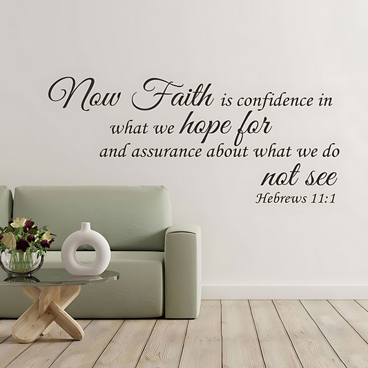 Faith Hope Love Wall Sticker - Bible Verse Decal