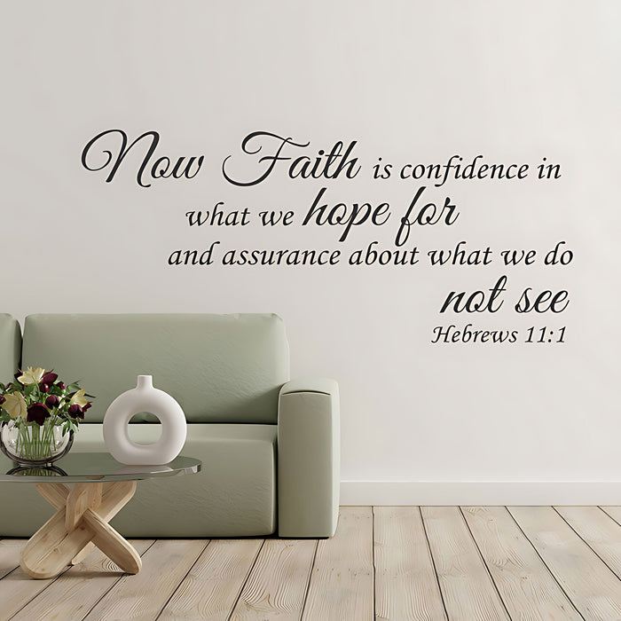 Faith Hope Love Wall Sticker - Bible Verse Decal