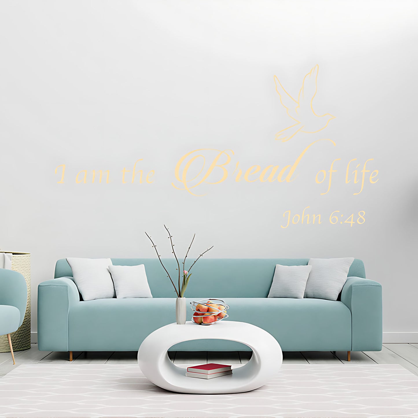 I Am the Bread of Life Vinyl Wall Art - Bible Quote Decals