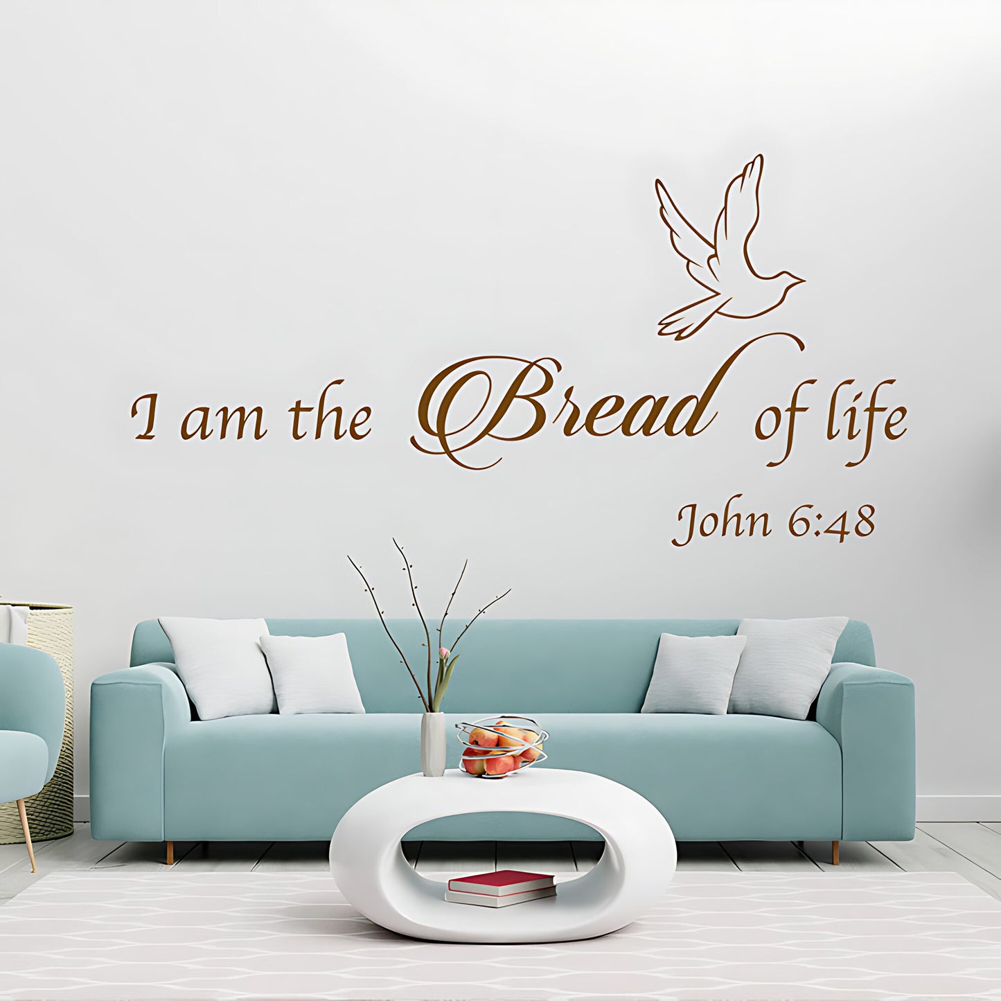 I Am the Bread of Life Vinyl Wall Art - Bible Quote Decals