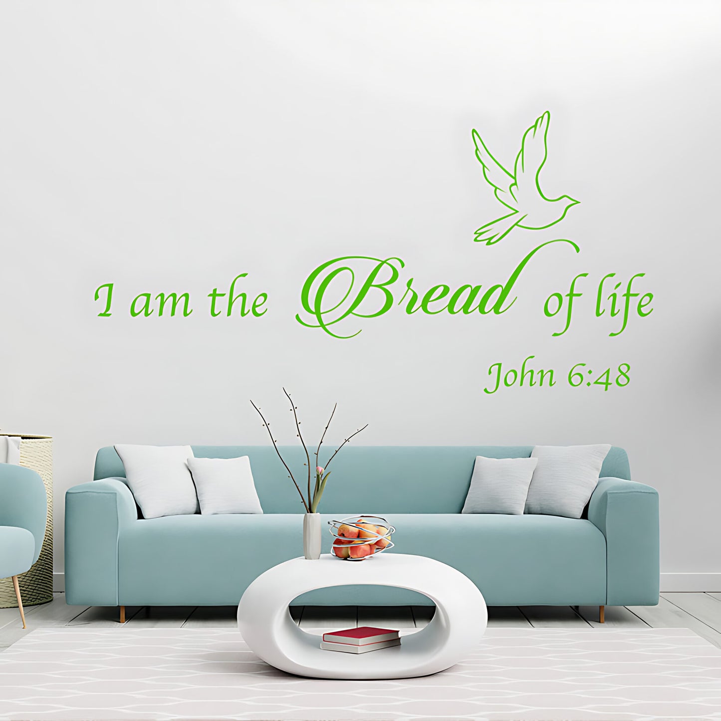 I Am the Bread of Life Vinyl Wall Art - Bible Quote Decals