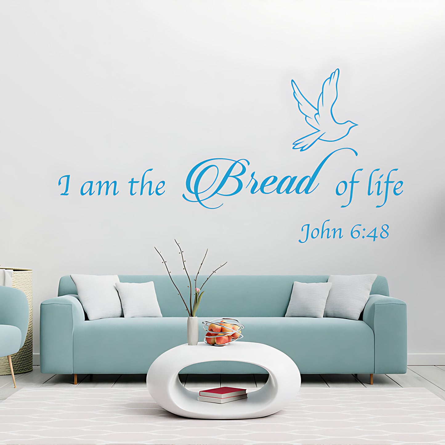 I Am the Bread of Life Vinyl Wall Art - Bible Quote Decals