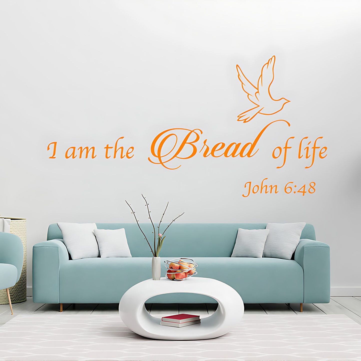 I Am the Bread of Life Vinyl Wall Art - Bible Quote Decals