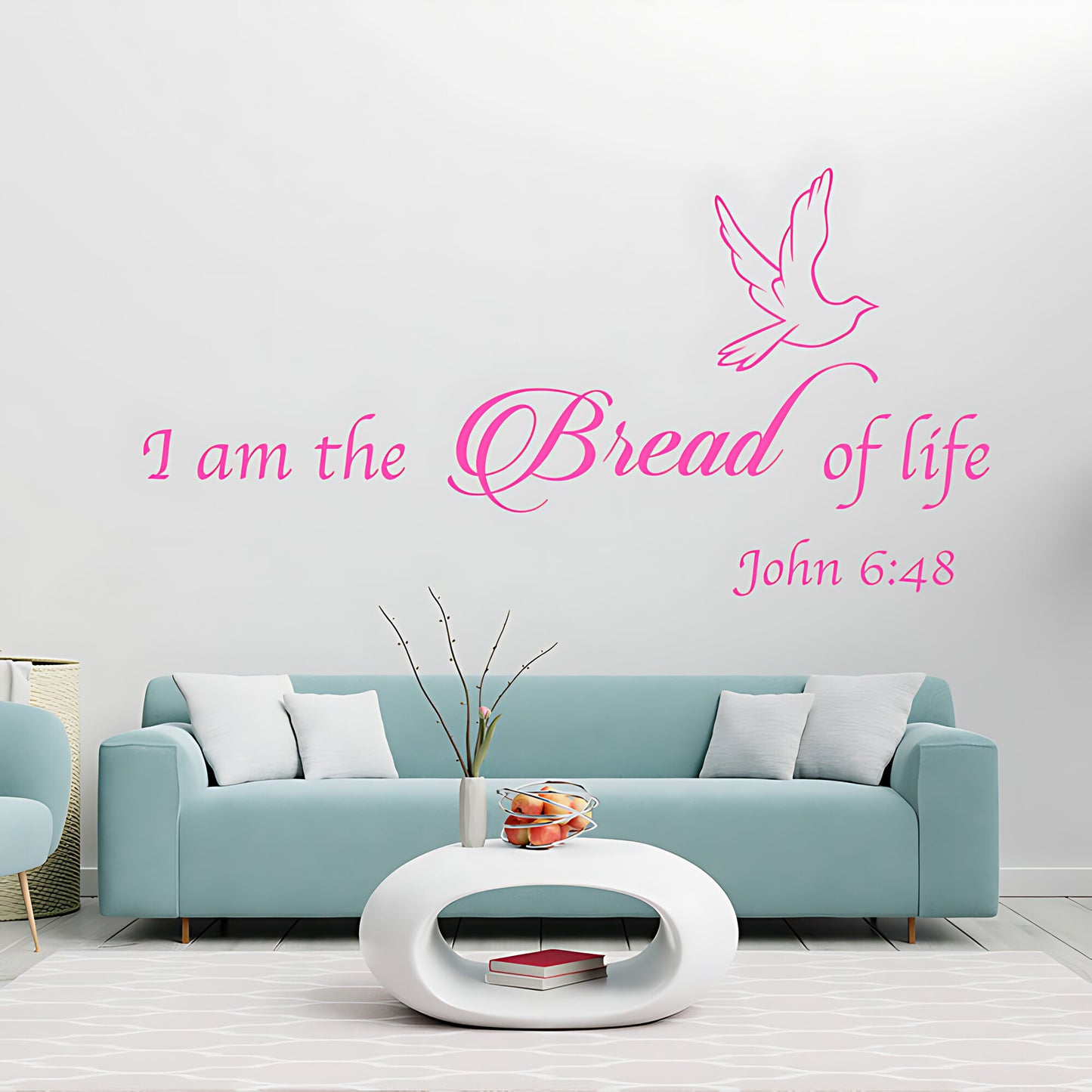I Am the Bread of Life Vinyl Wall Art - Bible Quote Decals