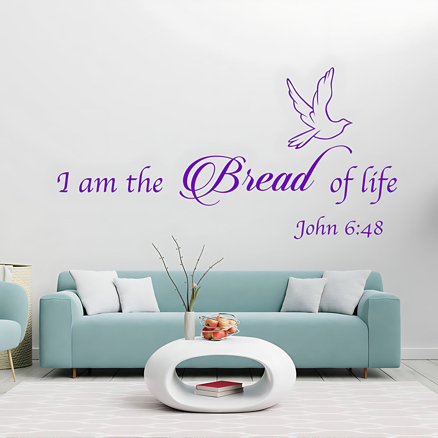 I Am the Bread of Life Vinyl Wall Art - Bible Quote Decals
