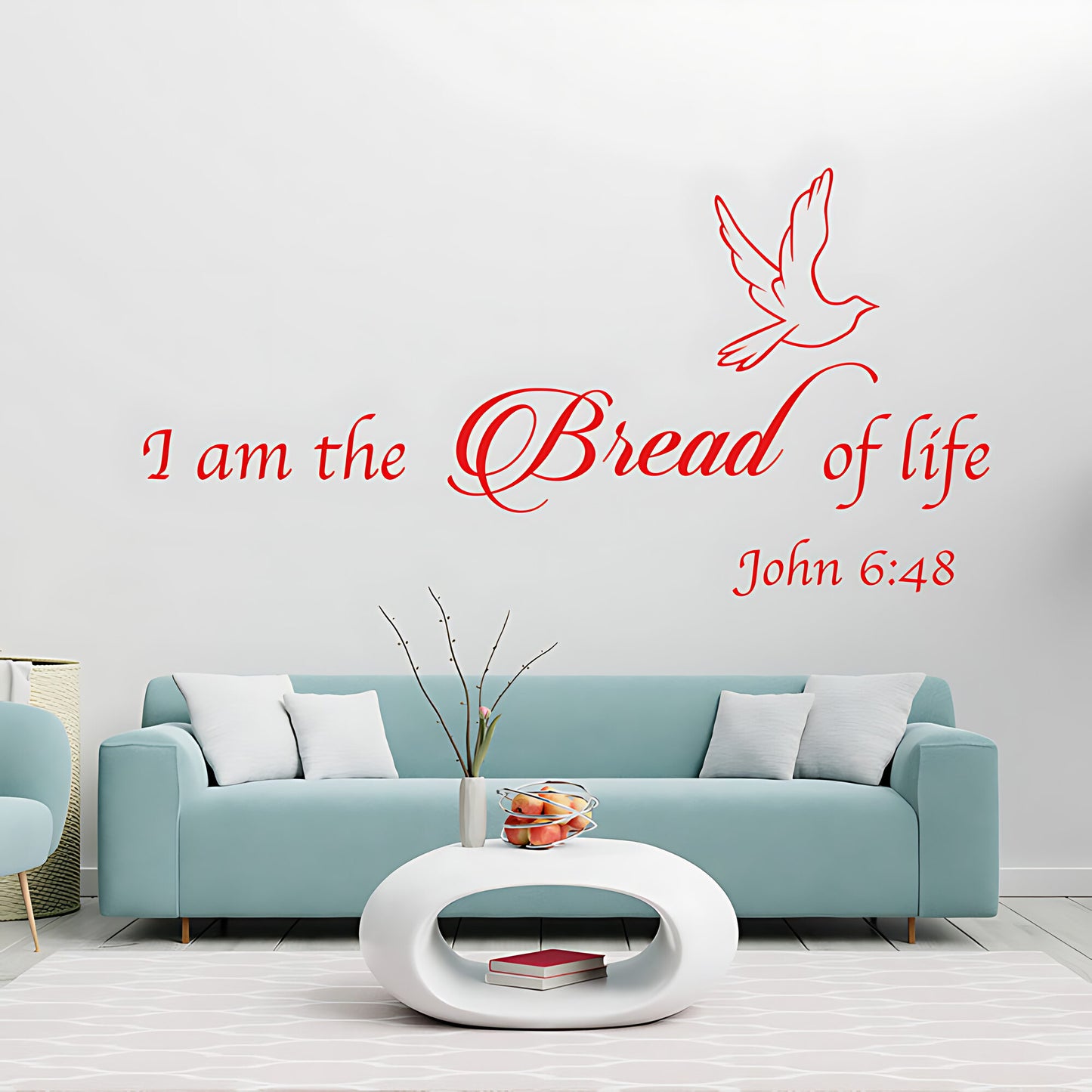 I Am the Bread of Life Vinyl Wall Art - Bible Quote Decals