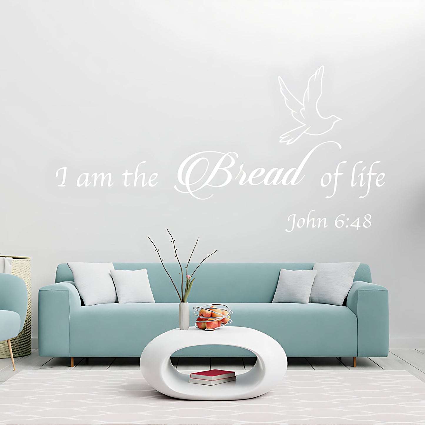I Am the Bread of Life Vinyl Wall Art - Bible Quote Decals