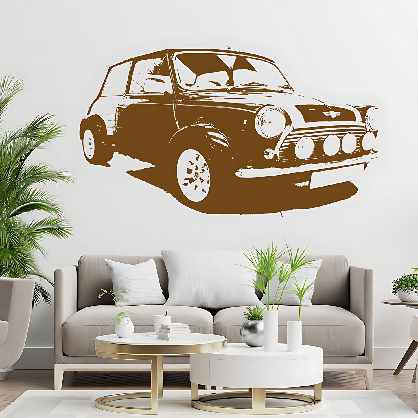 Mini Cooper Classic Wall Sticker - Garage Car Decal