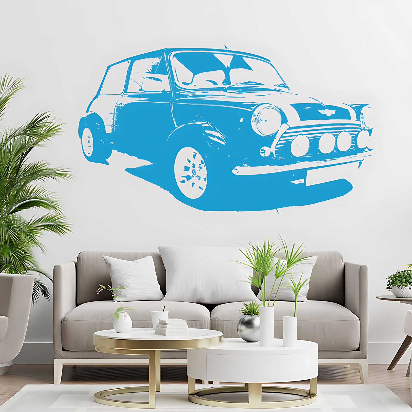 Mini Cooper Classic Wall Sticker - Garage Car Decal