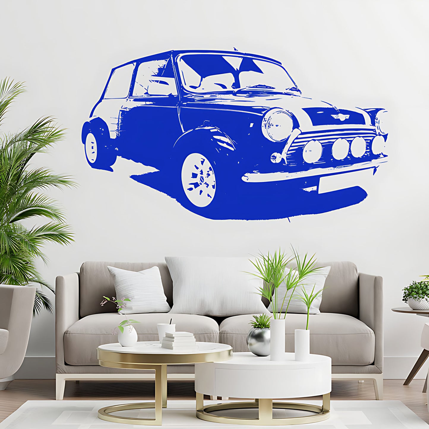 Mini Cooper Classic Wall Sticker - Garage Car Decal