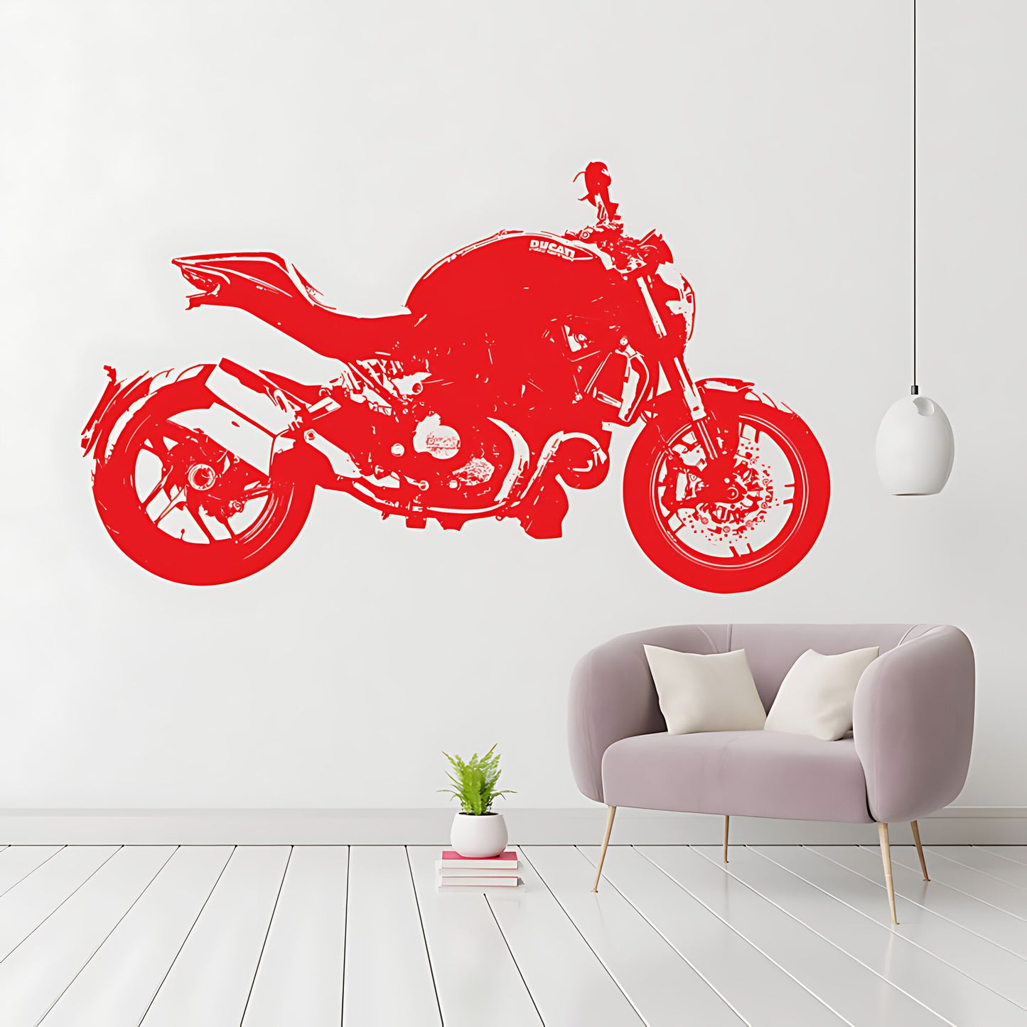 Ducati Monster 1200 Moto GP Racing Motorbike Vinyl Sticker Wall Art