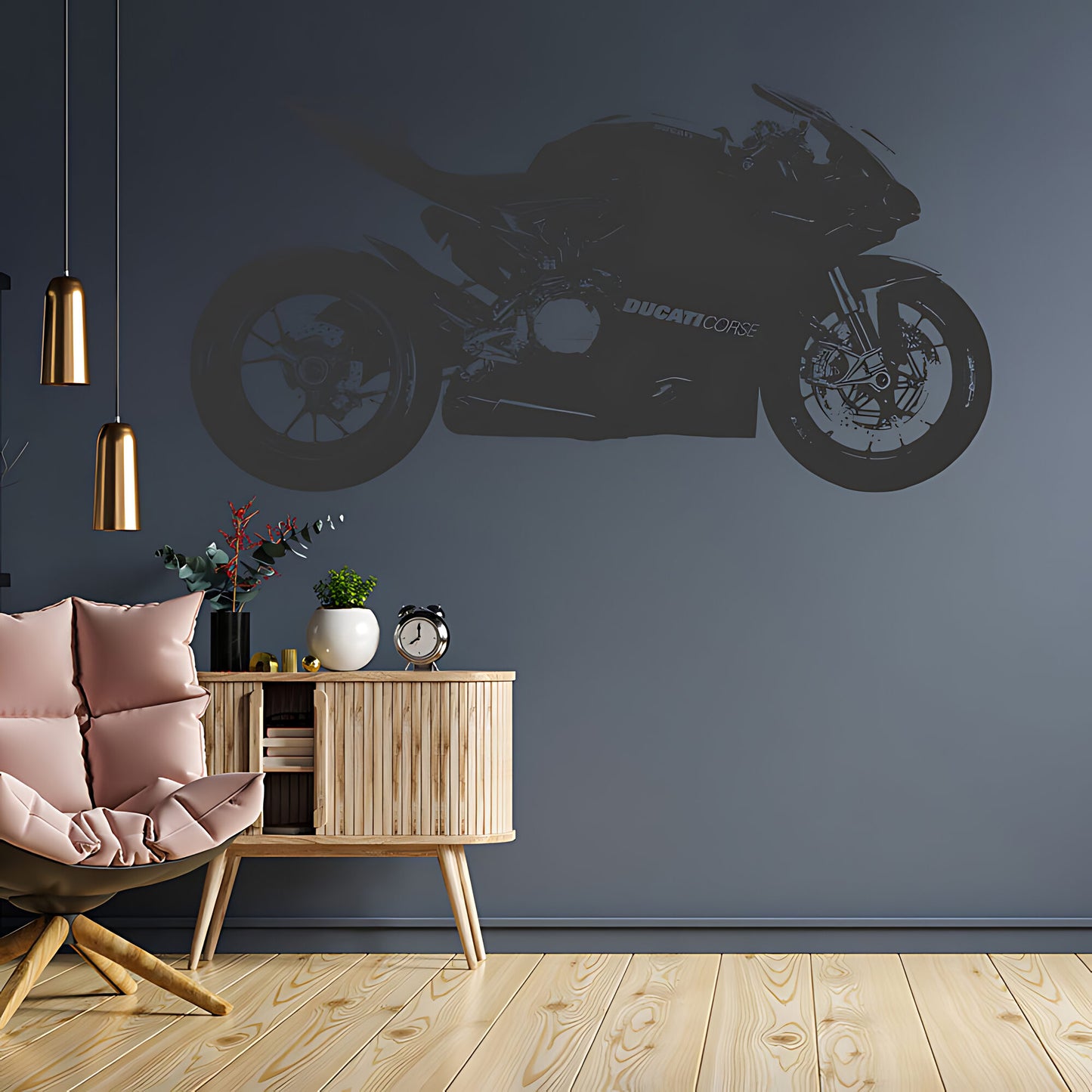 Ducati 1199 Panigale Moto GP Racing Motorbike Vinyl Sticker Wall Art