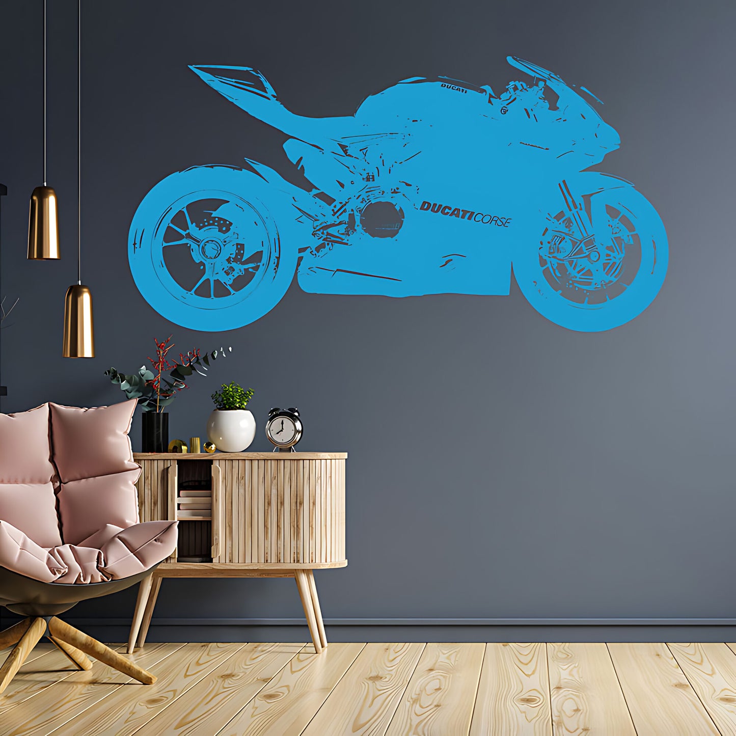 Ducati 1199 Panigale Moto GP Racing Motorbike Vinyl Sticker Wall Art