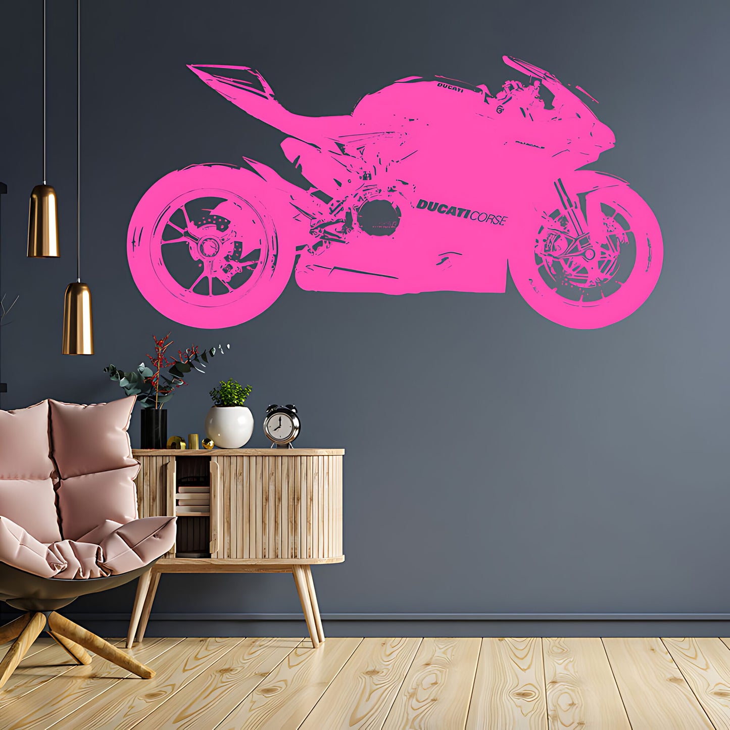 Ducati 1199 Panigale Moto GP Racing Motorbike Vinyl Sticker Wall Art